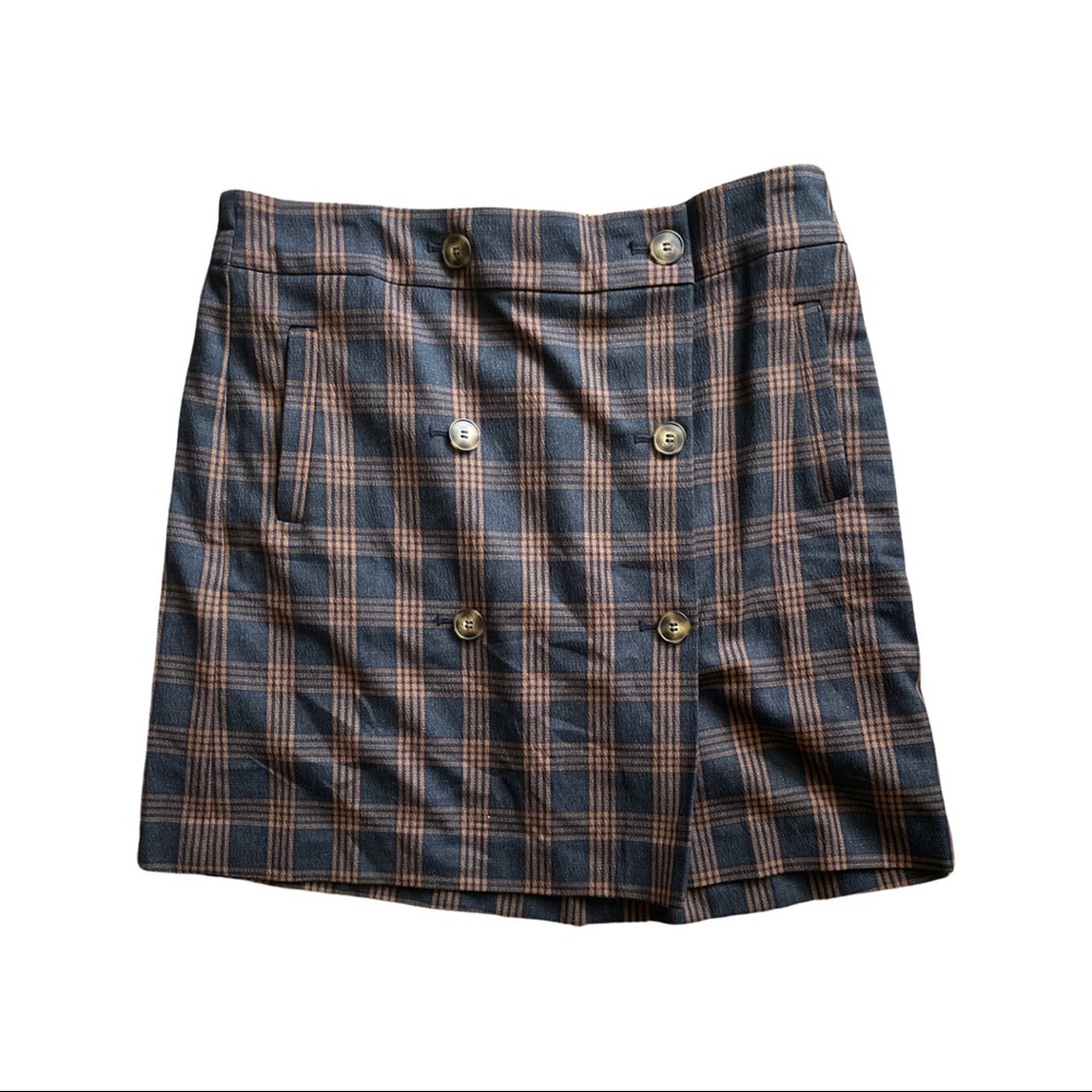 Madewell Plaid Skirt - Large NWT